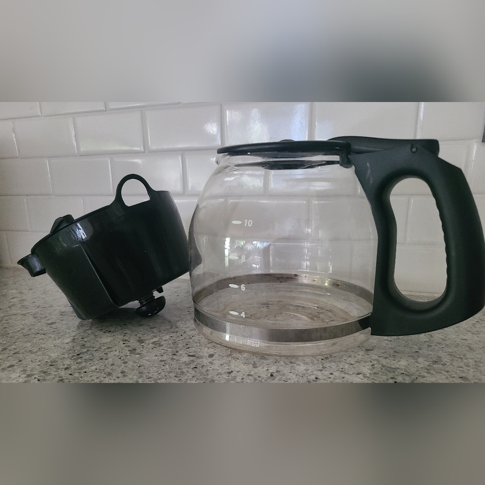 Mr. Coffee 12 Cup Glass Replacement Coffee Carafe & Brew Basket